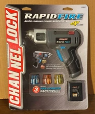 Channel Lock RapidFire Power Cordless Screwdriver 4V - 18 Driver Bits 33652- NEW