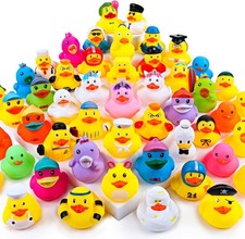 Rubber Ducks Random Assortment Ducks Bulk Mini Rubber 35 Pcs 2 Inch