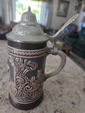 ~Vintage~1960-Original Gerzit Gerz Beer Stein with Lid
