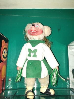 Vintage ShowBiz Pizza Mitzi Mozzarella 10'' Plush Cheerleader Doll Toy