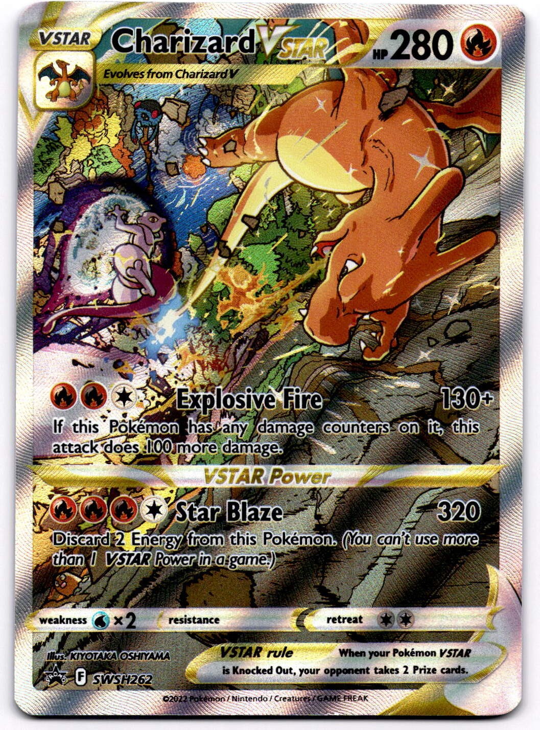 Charizard VSTAR SWSH262 SWSH Sword & Shield Black Star Promo Pokemon Card - NM
