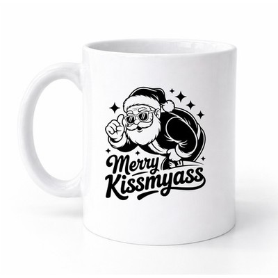 Lustiger Kaffee Tee Becher Merry Kissmyas* Papa Mama Freund Geschenkidee M215
