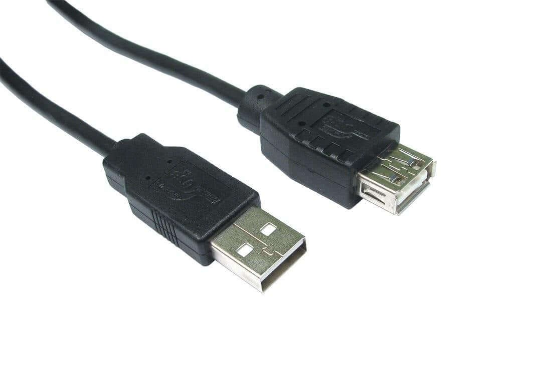Cables Direct CDL-021 1m USB 2.0 Extension Cable Type A Male To Female Black