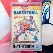 Commodore 64 Game Advanced Basketball Simulator Matertronic Vintage 1988 C64