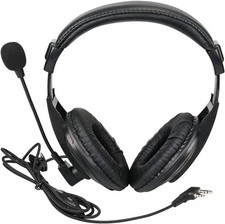 Walkie Talkie Headset with Mic, Hearing Protection Earmuffs, Boom Mic, Compatib