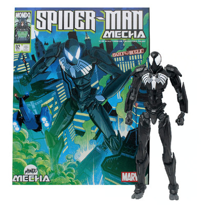 2021 Mondo Marvel Spider-Man Mecha Toys Symbiote Suit #803/1000 Figure NISB