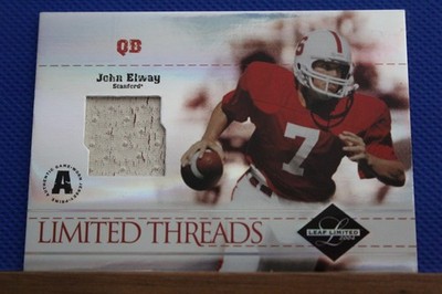 John Elway - 2004 Leaf Limited Threads S/N-9/25 - Sanford Univ. GU Jersey PRIME