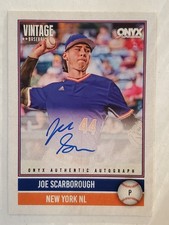 JOE SCARBOROUGH 2026 Onyx Vintage ON-CARD AUTO #'d 734/880 Mets