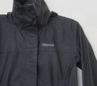 Marmot Windbreaker Hooded Zip-Front Black Logo Nylon Lightweight Jacket Size XS — photo 2