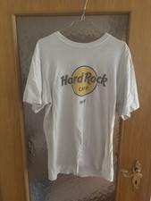 Hard Rock Cafe T-Shirt Wei&szlig; Nice Original mit Frontlogo Hard Rock Cafe Nice L