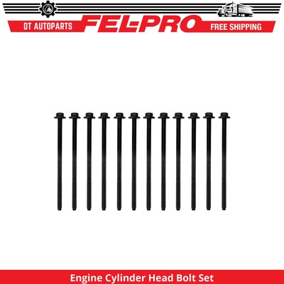 For 1999-2019 Ford E-350 Super Duty 6.8L Engine Cylinder Head Bolt Set Fel-Pro