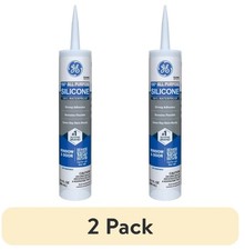  2 pc GE Silicone 1 All Purpose Sealant Window  Door, Clear 10.1 fl oz.