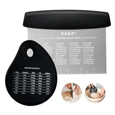 Bench Scraper & Chopper - Multifunctional Dough with Silver/Black