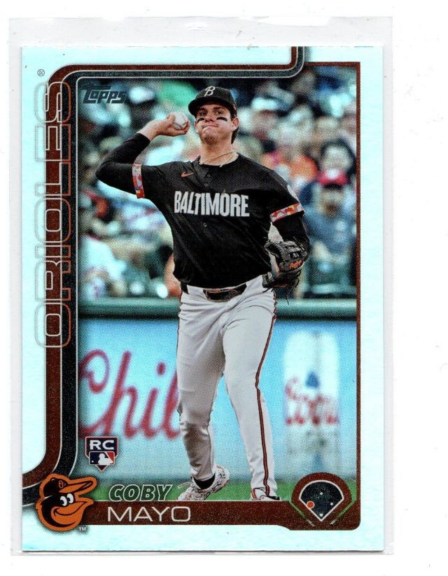 2025 Topps Series 1 - Coby Mayo #20 Rainbow Foilboard (RC)