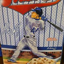 Anthony Rizzo Chicago Cubs 2016 Vintage Original Cereal Box Baseball