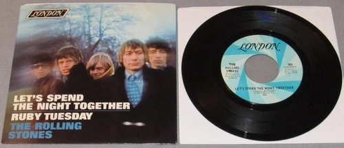 ROLLING STONES: LET'S SPEND THE NIGHT TOGETHER / RUBY TUESDAY; Picture Sleeve 45