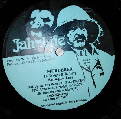 12'' BARRINGTON LEVY Murderer / Tell Them NONE Jah Life US