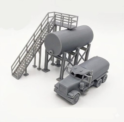 Z Scale 1/220 Water or Fuel Tank and Truck | Whistle Stop Models