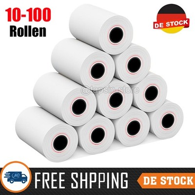 10-100 Rollen Thermorollen Bonrollen Kassenrollen Waagenrollen EC Normalpapier