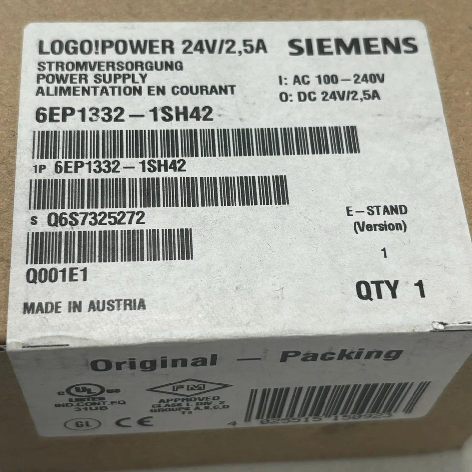 Siemens 6EP1332-1SH42 LOGO!Power 24V / 2,5A Stromversorgung - Bild 3 von 3