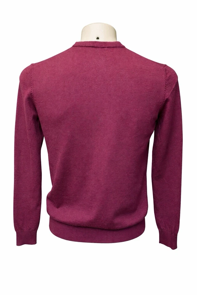 Pull homme HUGO BOSS 100% laine – Taille L – Bordeaux – Coupe élégante - Photo 2/4