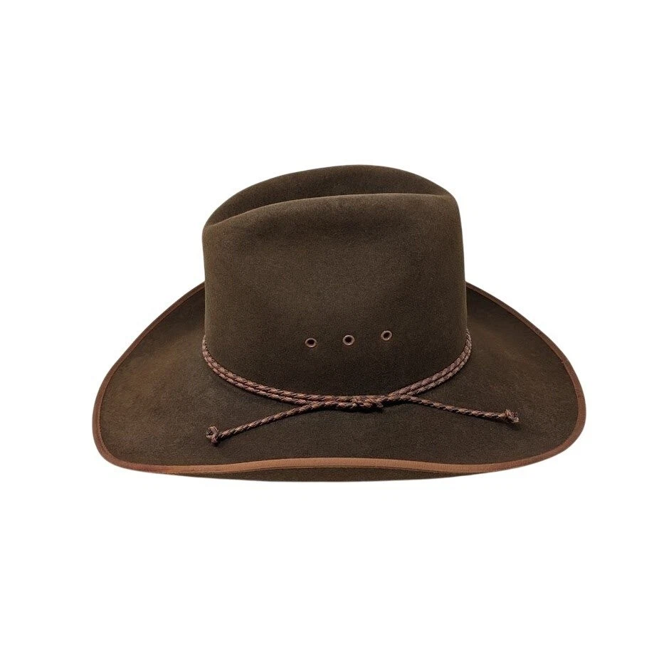 Resistol Chaparral 4X Beaver Felt Western Hat Size 6 7/8 Brown Pecan Vintage 90s - Image 2 of 4