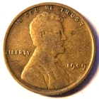 1909-P - VDB - The Beginning Lincoln Wheat Penny Fine Circulation 1909 VDB.