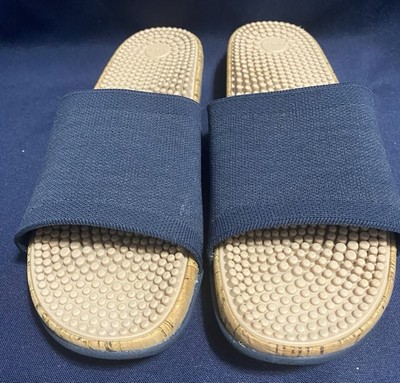 Revs Maree Men s Reflexology Massage Slides Men s Size 7  Preowned