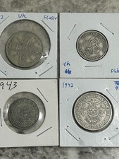 Great Britain Silver Coin Lot 1922 1942 Florins 1940 1943 Shillings UK