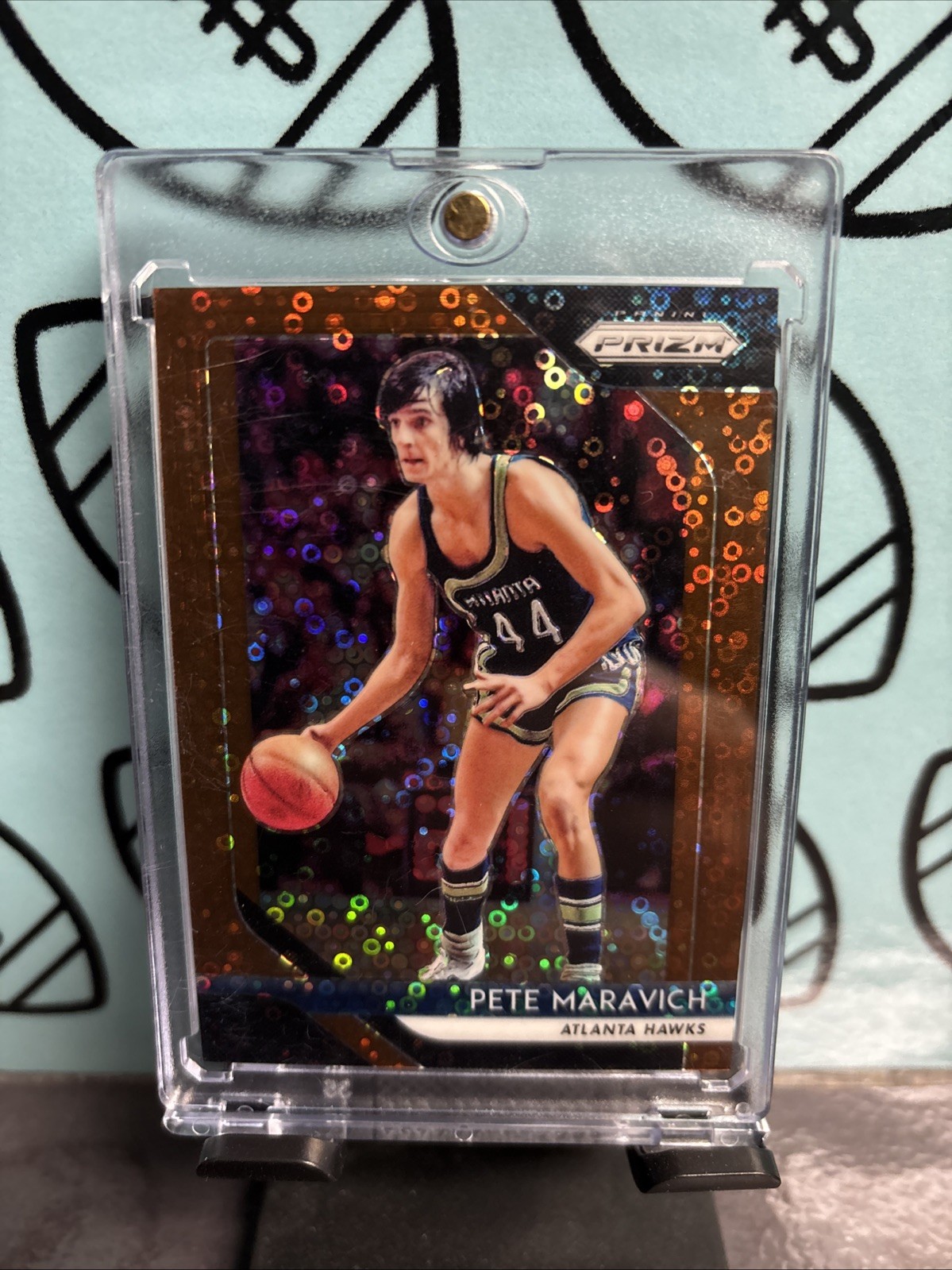 2018-19 Panini Prizm Pete Maravich #255 Fast Break Bronze Prizm /20