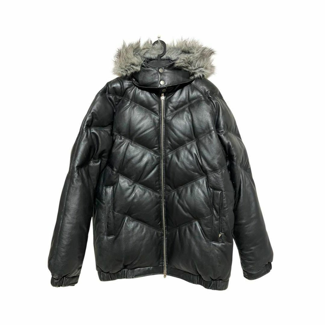Used supreme 05AW Zip Up Leather Down Jacket Black L | eBay Used supreme 05AW Zip Up Leather Down Jacket Black L | eBay