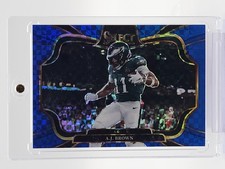 A.J. BROWN 2025 PANINI SELECT FIELD LEVEL BLUE PRIZM /75 #492 EAGLES Q3098