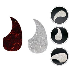 2 Pcs Self-adhesive Guitar Sticker Protective Stickers Acoustic Mudguard