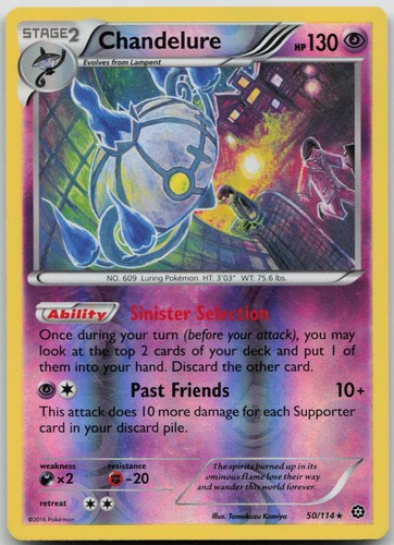 Chandelure 50/114 Steam Siege Pokemon NM