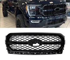 Front Bumper Grille Gloss Black For Ford F-150 F150 Platinum 2021 2022 2023