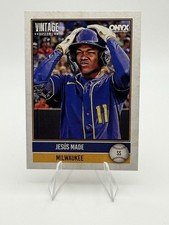 2026 Onyx Vintage Jesus Made #OV-JEMA Milwaukee Brewers Base Card Top Prospect