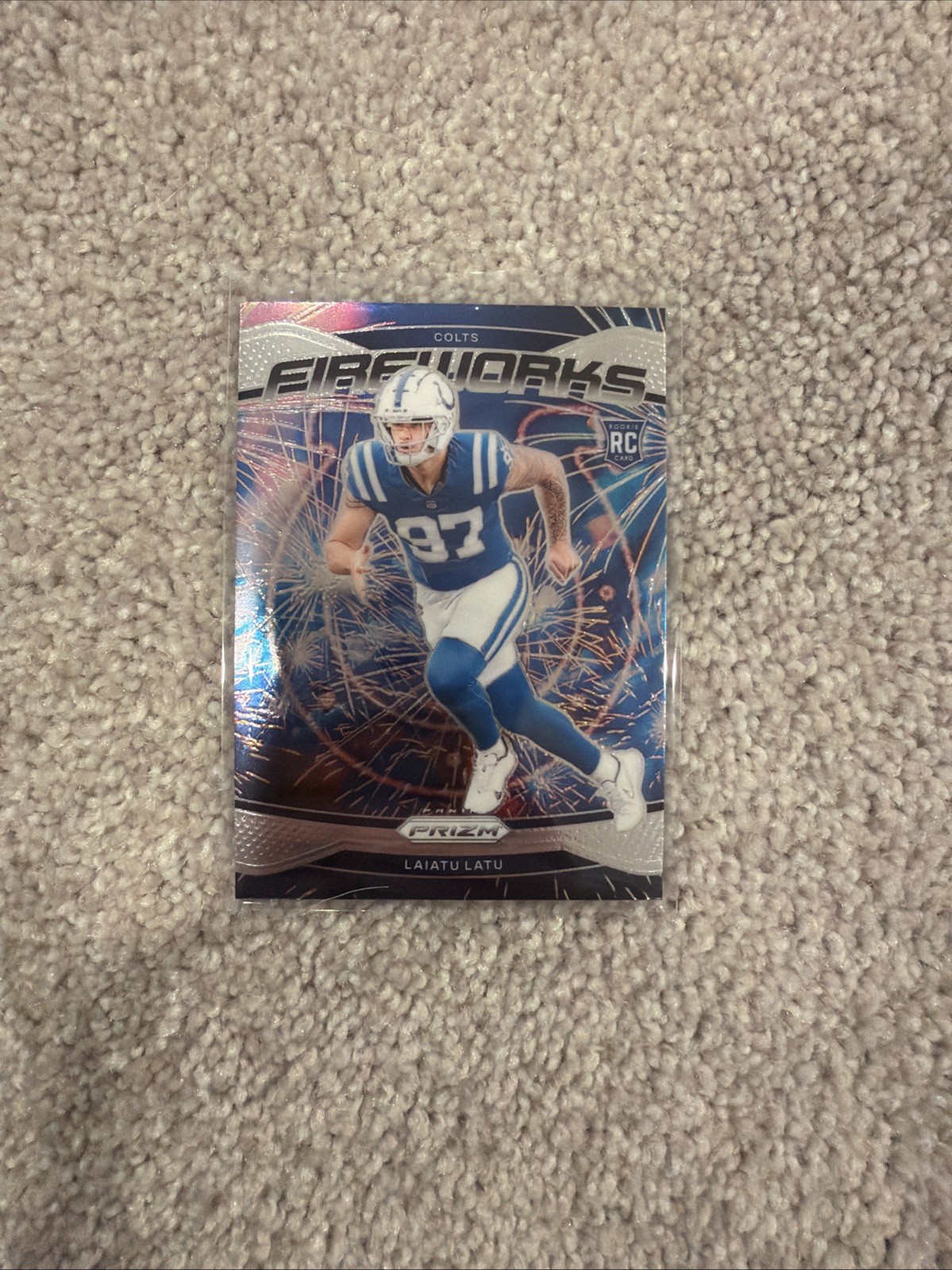 2024 Panini Prizm - Fireworks Laiatu Latu #17 Silver Prizm (RC)