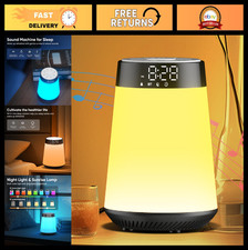 Sunrise Alarm Clock with Wake Up Light, White Noise, 21 Sounds, Bluetooth Speake
