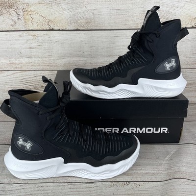 Under Armour Flow Highlight Ace Womens Sz 9 Volleyball Shoes Black White
