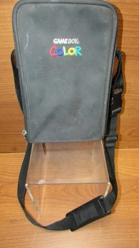 Vintage NES Nintendo Gameboy Color carrying case with shoulder strap Black