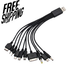 Universal 10-in-1 USB Multi Plug Charger Cable for All Smartphones