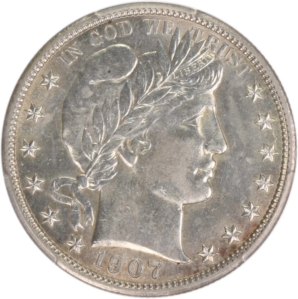 1907-D Barber Silver Half Dollar AU58 PCGS - Image 3 of 4