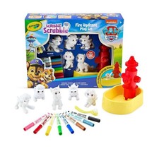 Crayola Scribble Scrubbie Paw Patrol Fire Hydrant Playset New