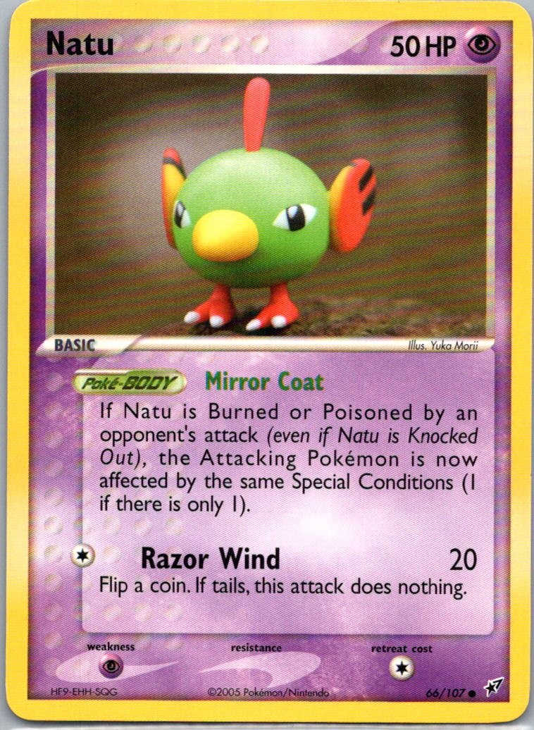 Pokemon TCG Natu 66/107 Deoxys LP