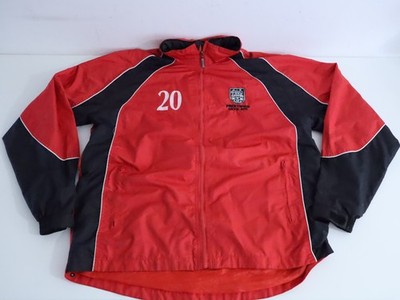 Prestwich Heys AFC Training Jacket L Red #20 Non League Munshini Mens