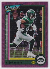 2022 Panini Classics Timeless Tributes Purple Elijah Moore 03/50 New York Jets