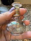 Vintage hand blown Egyptian Glass Perfume Bottle with long Dauber - EXC — photo 3
