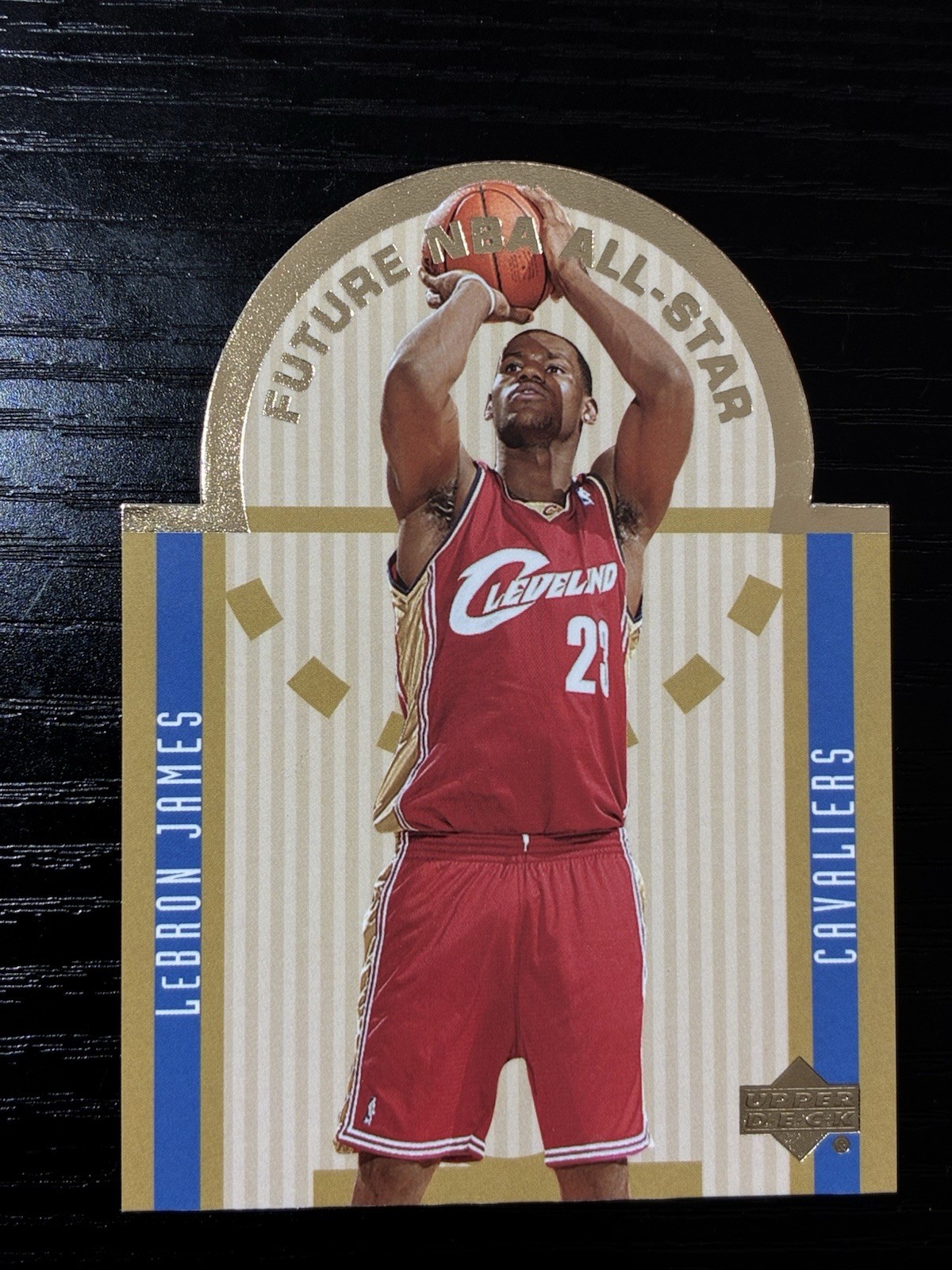 2003 Upper Deck - Future All Star Die Cut LeBron James #E15