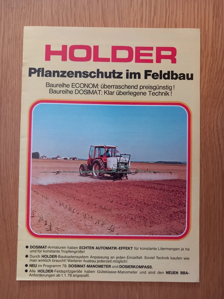 Fa. HOLDER - Original Prospekt - Bild 1 von 1