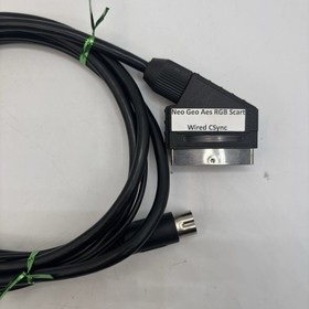 Neo Geo AES RGB SCART Wired CSync Cable Free SHIP !